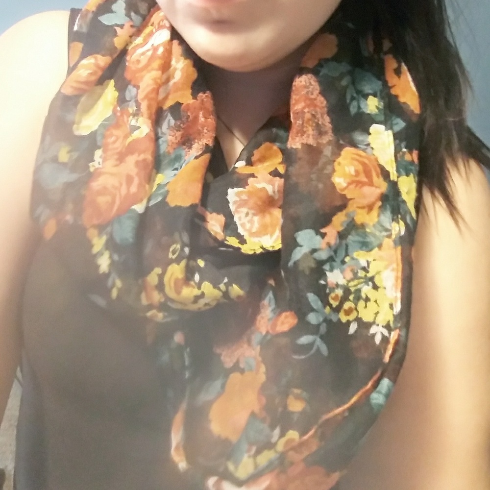 Floral Infinity Scarf